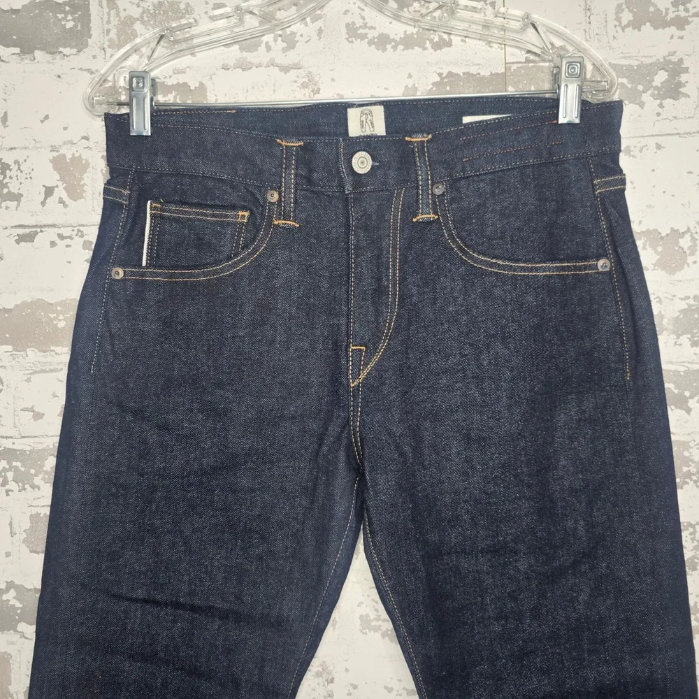 Kato Hiroshi The Scissors Slim Tapered Indigo Raw Selvedge Denim Jeans Mens 30